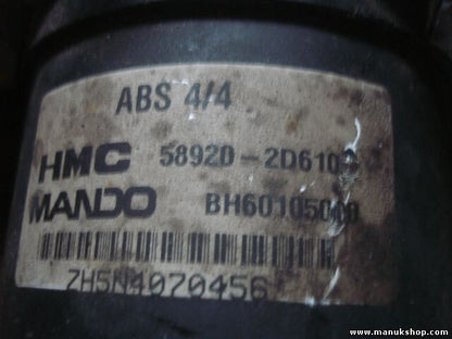 ABS Hydraulikblock Hyundai Elantra 5WY7218A 956602d500 589202D610 BH60105000