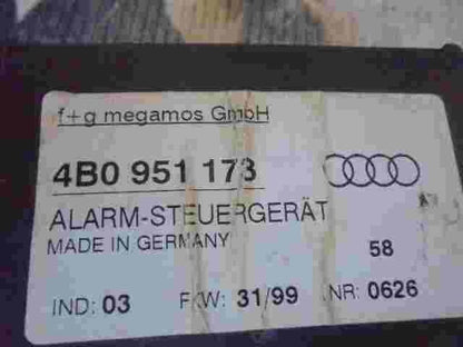 Steuergerät Alarm Audi A3 8L A4 B5 A6 4B 4B0951173 4B0 951 173 4BO951173 Ind.03