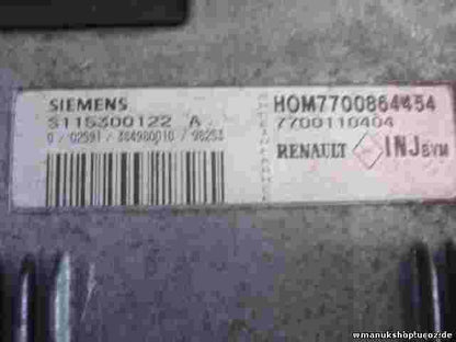 Motorsteuergerät Renault Megane 7700110404 HOM7700864454 SIEMENS S115300122A