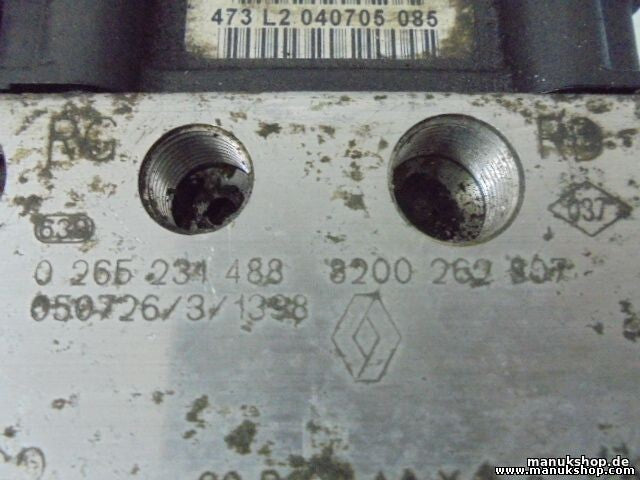 Hydraulikblock Dacia Logan 8200262807 BOSCH 0265231488 0 265 231 488 0265800396