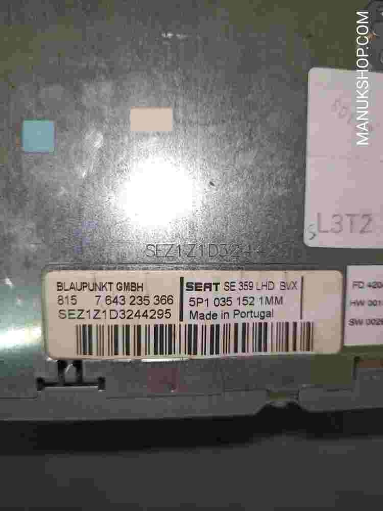 Multi-Info-Display Radio Seat Altea Leon Toledo 5P10351521MM 7643235366