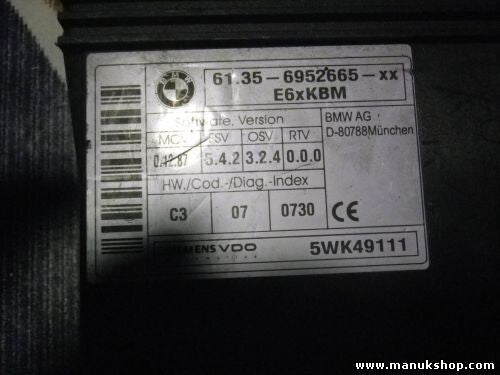 Steuergerät CAS BMW E60 E61 E63 E90 61356952665XX 61356952665 5WK49111