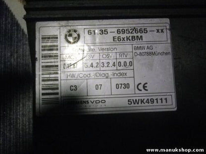 Steuergerät CAS BMW E60 E61 E63 E90 61356952665XX 61356952665 5WK49111