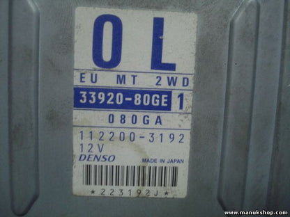 Motorsteuergerät Suzuki Ignis 3392080GE1 33920080GA DENSO 1122003192 112200-3192