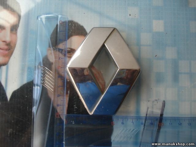 Emblem Logo hinten Renault Safrane Laguna Megane 7700824625 824625 7,5 cm. x 9,5
