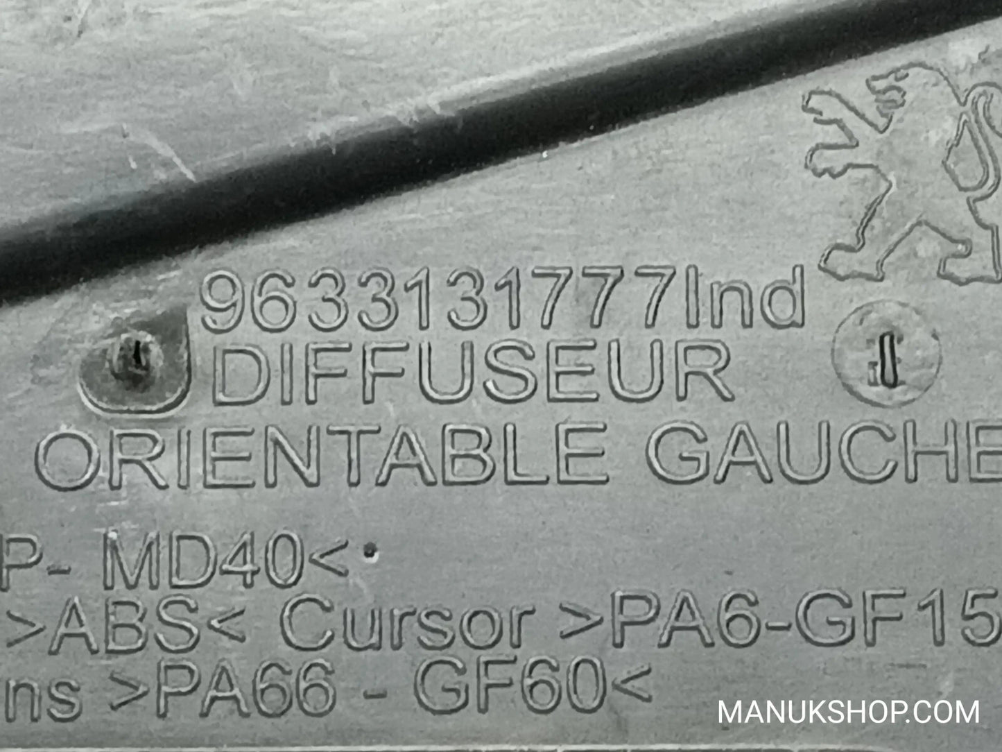 Lüftungsdüse Peugeot 208 9633131777
