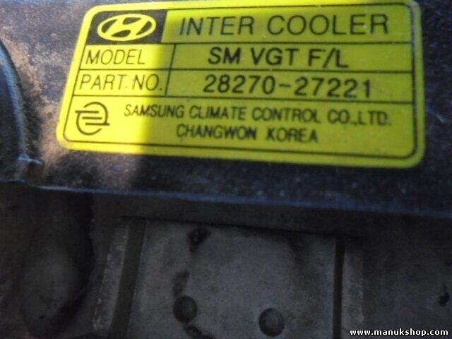 Ladeluftkühler Hyundai Santa Fe 2,0 CRDI 2001/08-2006/03 2827027221