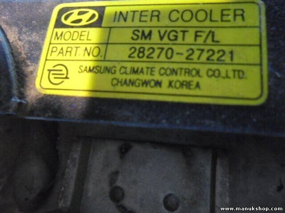 Ladeluftkühler Hyundai Santa Fe 2,0 CRDI 2001/08-2006/03 2827027221