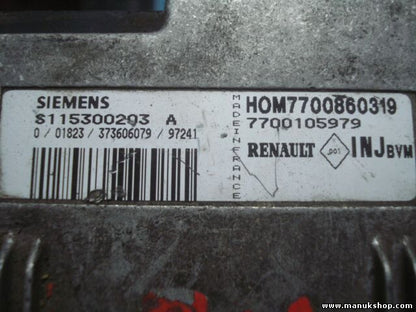 Motorsteuergerät Renault Clio INJ BVM HOM7700860319 HOM 7700860319 7700105979