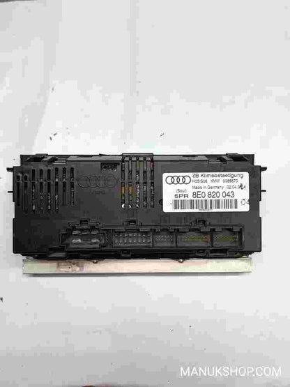 Klimabedienteil Audi A4 S4 B6 8E 8H 8E0820043 8EO820043 H05/S08 KMM 0086670 5PR