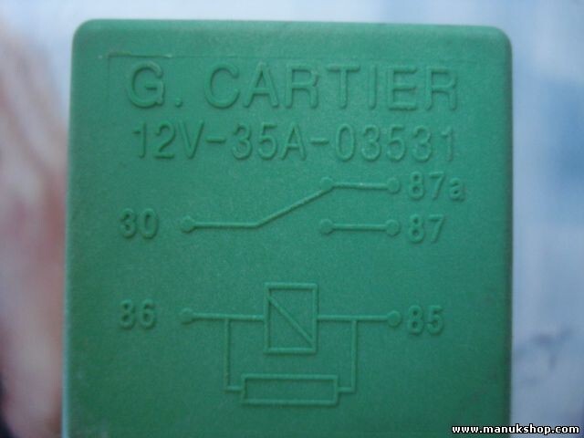 Relais Peugeot 407 607 308 207 Citroen C5 GRÜN CARTIER 03531