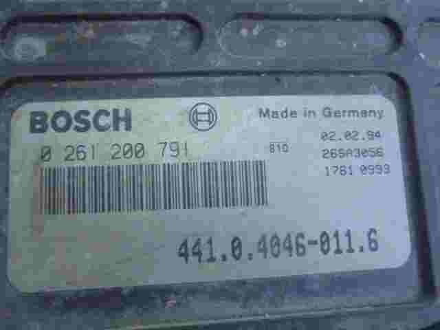 Motorsteuergerät VW Skoda Favorit 441040460116 BOSCH 0261200791 26SA3056