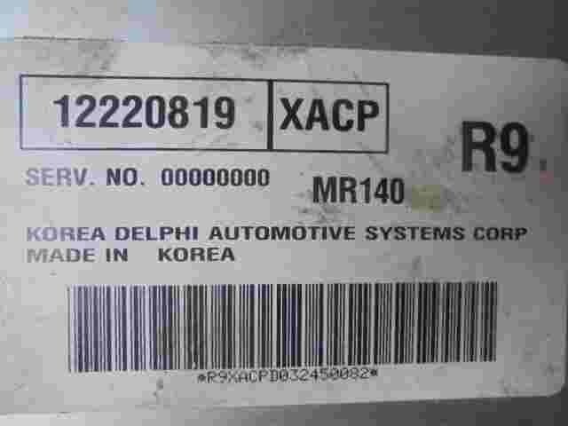 Motorsteuergerät  Daewoo Rezzo Chevrolet Tacuma 12220819 Delphi MR140 XACP R9