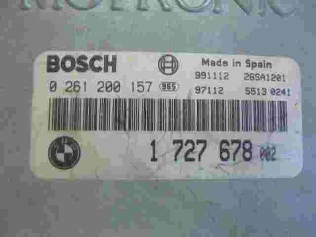 Motorsteuergerät  BMW E30 1727678002 1727678 002 BOSCH 0261200157 0 261 200 157.