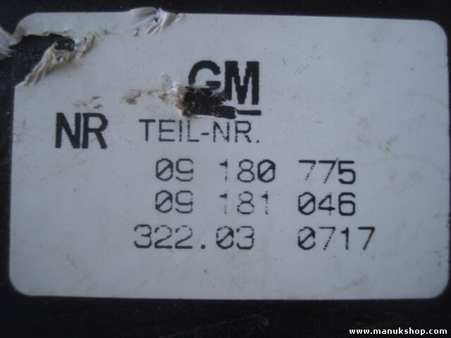 Lichtschalter Opel GM NR 09 180 775 09180775 09181046
