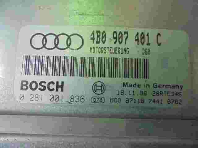 Motorsteuergerät VW Audi A6 4B0907401C 4B0 907 401 C 4BO907401C 0281001836