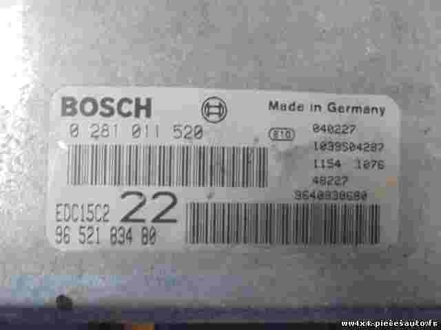 Motorsteuergerät Peugeot 406 EDC15C222 9652183480 9640938680 BOSCH 0281011520