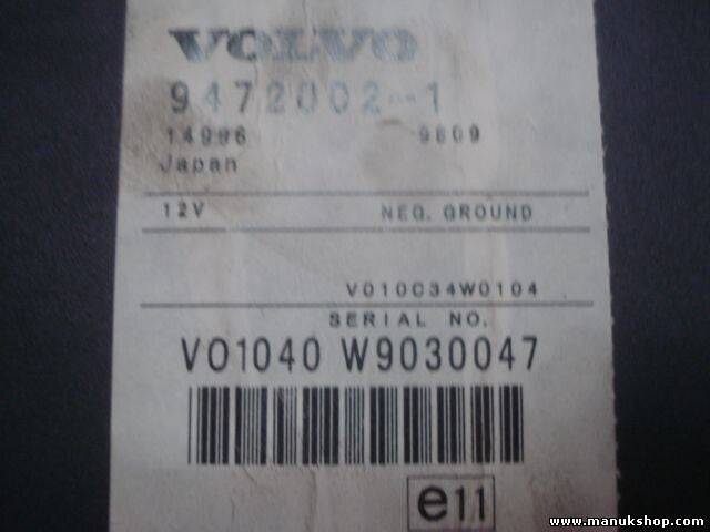 Radio CD Volvo S80 -99 9472002-1 V01040 W9030047