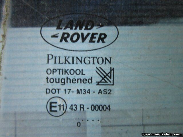 Dreieck Scheibe Seitenscheibe hinten links Land Rover Range Rover P38 43R00004