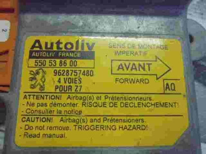 Airbagsensor Airbagsteuergerät Peugeot 406 605 (AQ) 9628757480 550538600