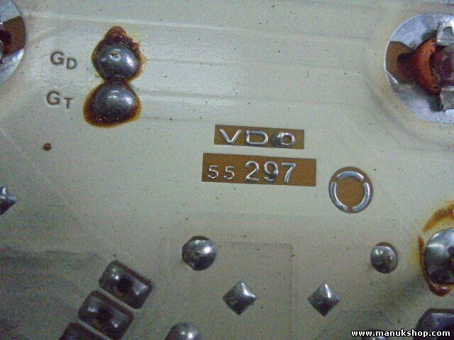 Diagramm des Tachometers Audi 100 4A1919033DH 4A1919033HP 4A1919033P VDO 55297