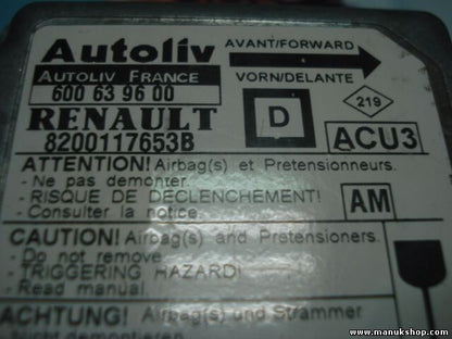 Airbagsensor Airbagsteuergerät Renault 8200117653B /D 8200 117 653 B /D 