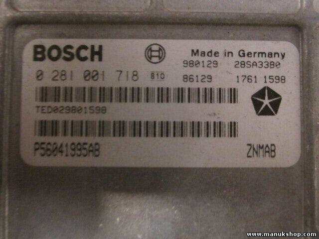 Motorsteuergerät Jeep Cherokee 2.2DI P56041995AB BOSCH 0281001718