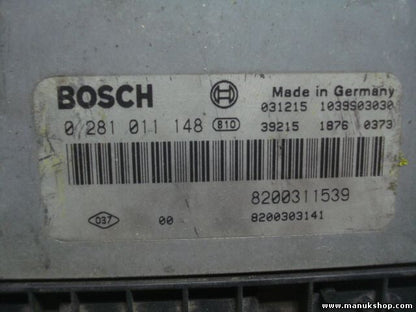 Motorsteuergerät Renault Laguna 1.9 8200311539 1039S03030 BOSCH 0281011148