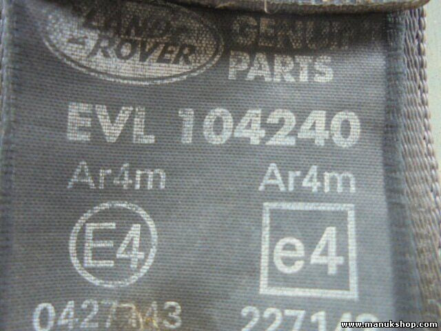 Sicherheitsgurt Gurt Land Rover Discovery 2 TD5 EVL104240 EVL 104240 E4 0427143