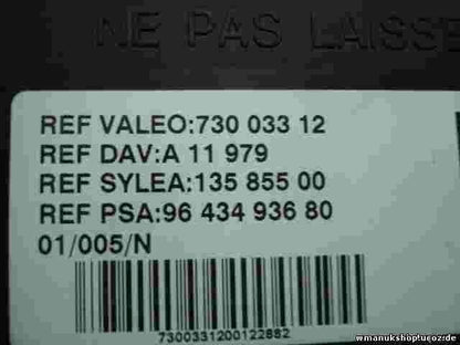 Sicherungskasten Citroen Xsara VALEO 73003312  DAV A11979 13585500 9643493680