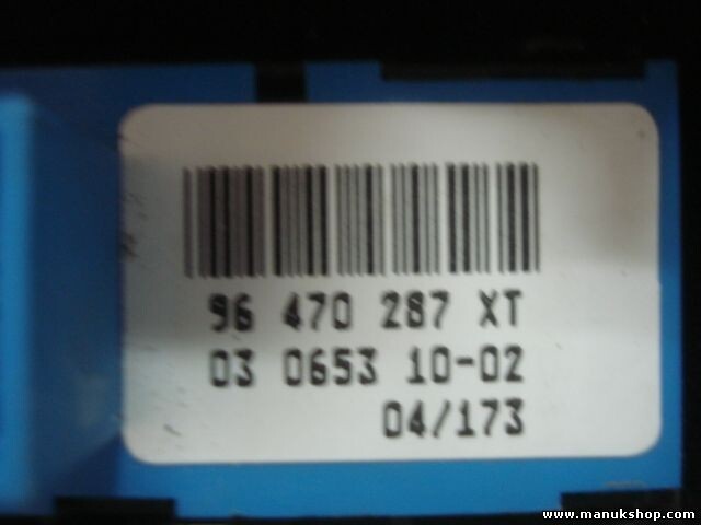 Heizungsbedienteil Peugeot 407 96533783YW 96533783YW00 96512442XT 96470287XT