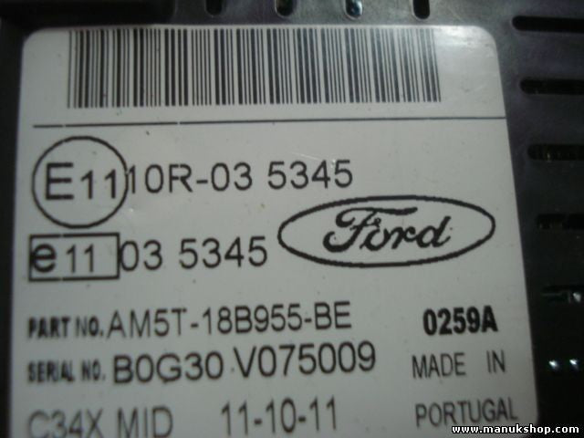 Navigation Display Ford Fiesta C-Max AM5T18B955BE AM5T-18B955-BE B0G05V001298