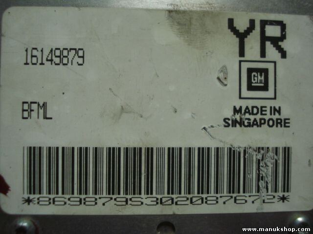 Motorsteuergerät Opel Astra Corsa GM (BFML) 16149879 YR