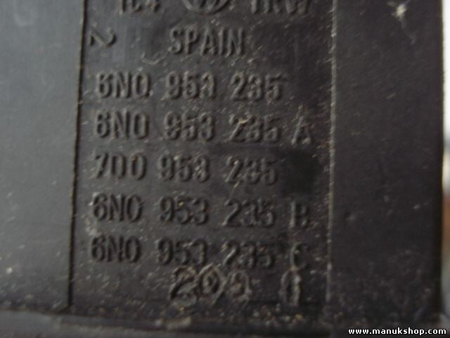 Warnblinkschalter VW Polo 6N0953235 6NO953235 6N0953235A 7D0953235 6N0953235C