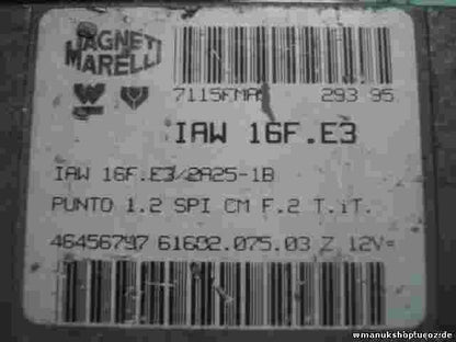 Motorsteuergerät Fiat Punto  46456797 6160207503Z IAW16FE3 IAW 16F.E3/2A25-1B