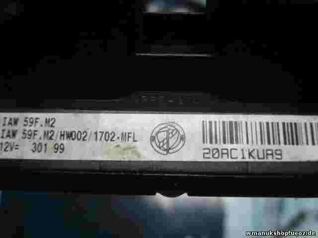 Motorsteuergerät Fiat Punto II 1.2 IAW59FM2 HW002 /1702-MFL  46760606 6160038904
