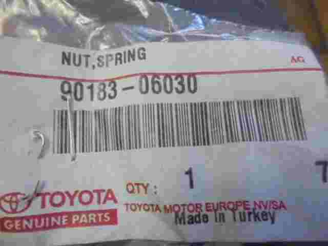 Nut Spring  Toyota RAV4 III Tundra II Corolla 160 4Runner 9018306030 90183-06030
