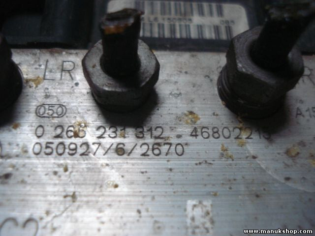 ABS Hydraulikblock Fiat Panda 46802215 0046802215 BOSCH 0265231312 0265800306