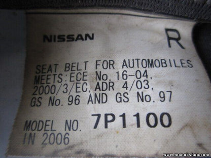 Sicherheitsgurt vorne rechts Nissan Pathfinder 7P1100