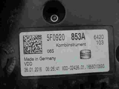 Kombiinstrument Tacho  Seat Leon 3 5F0920853A 5F0920 853A VDD 0242601