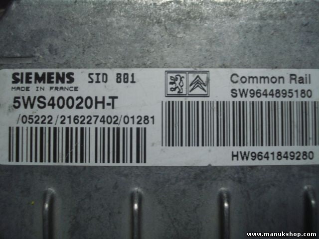 Motorsteuergerät Peugeot 307 9641849280 HW9641849280 SW9644895180 5WS40020HT