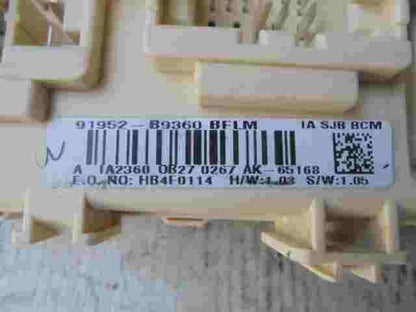 Sicherungskasten Hyundai i10 91952B9360  91952 B9360 BFLM SJB HB4F0114 AK-65168
