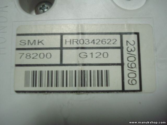 Kombiinstrument Tacho Honda  HR0342622 HR 0342 622 78200 G120 78200G120