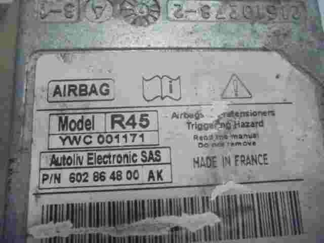 Airbagsensor Airbagsteuergerät Rover 45 R45 YWC001171 602864800AK