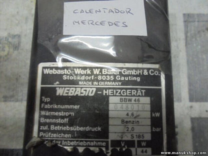 Abdecken Standheizung Webasto Thermo Top Mercedes W123 W124 BBW46 4.6 BBW4646