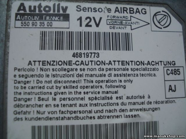 Airbagsensor Airbagsteuergerät Fiat Doblo 1.4 2000 Autoliv (AJ) 46819773