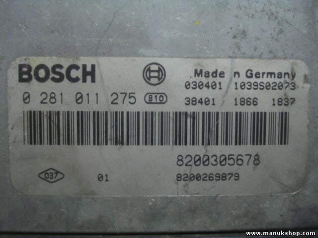Motorsteuergerät Renault Megane 1.9 8200305678 8200269879 0281011275 1039S02073