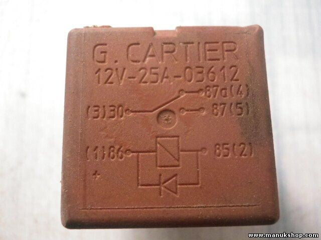 Relais Renault Clio 12V25A03612 12V 25A 03612 12V-25A-03612 G.Cartier