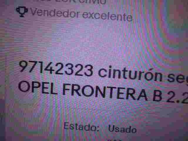 Sicherheitsgurt Gurt hinten rechts Opel Frontera B 97142323
