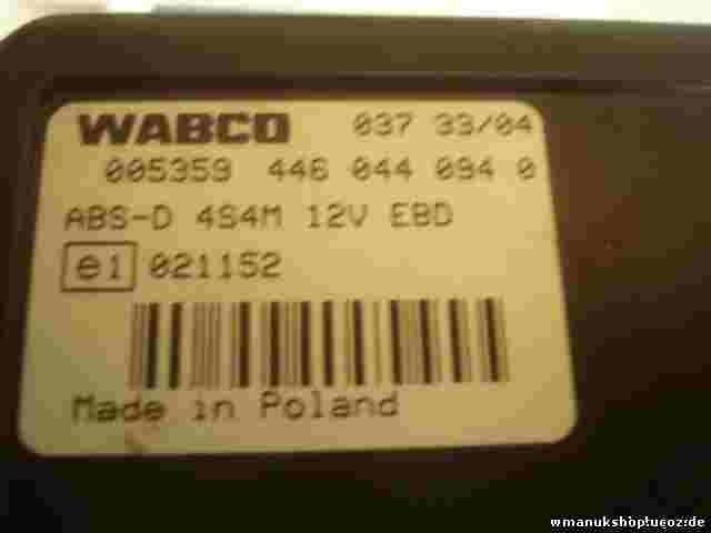 Steuergerät ABS Suzuki Vitara WABCO 4460440940 03724/04 003239 ABS-D 4S4M 12V